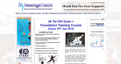 Desktop Screenshot of newagetaichi.com